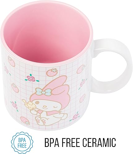 Miniatura 158 de Silver Buffalo Sanrio Hello Kitty and Friends Kuromi Poses - Taza de cerámica, 20 onzas