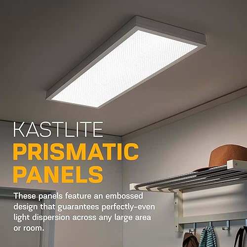 Miniatura 3 de KastLite Panel de iluminación prismático acrílico transparente  22 x 22 pulgadas  Panel de techo de 0.100 pulgadas de grosor  Cubiertas de luz