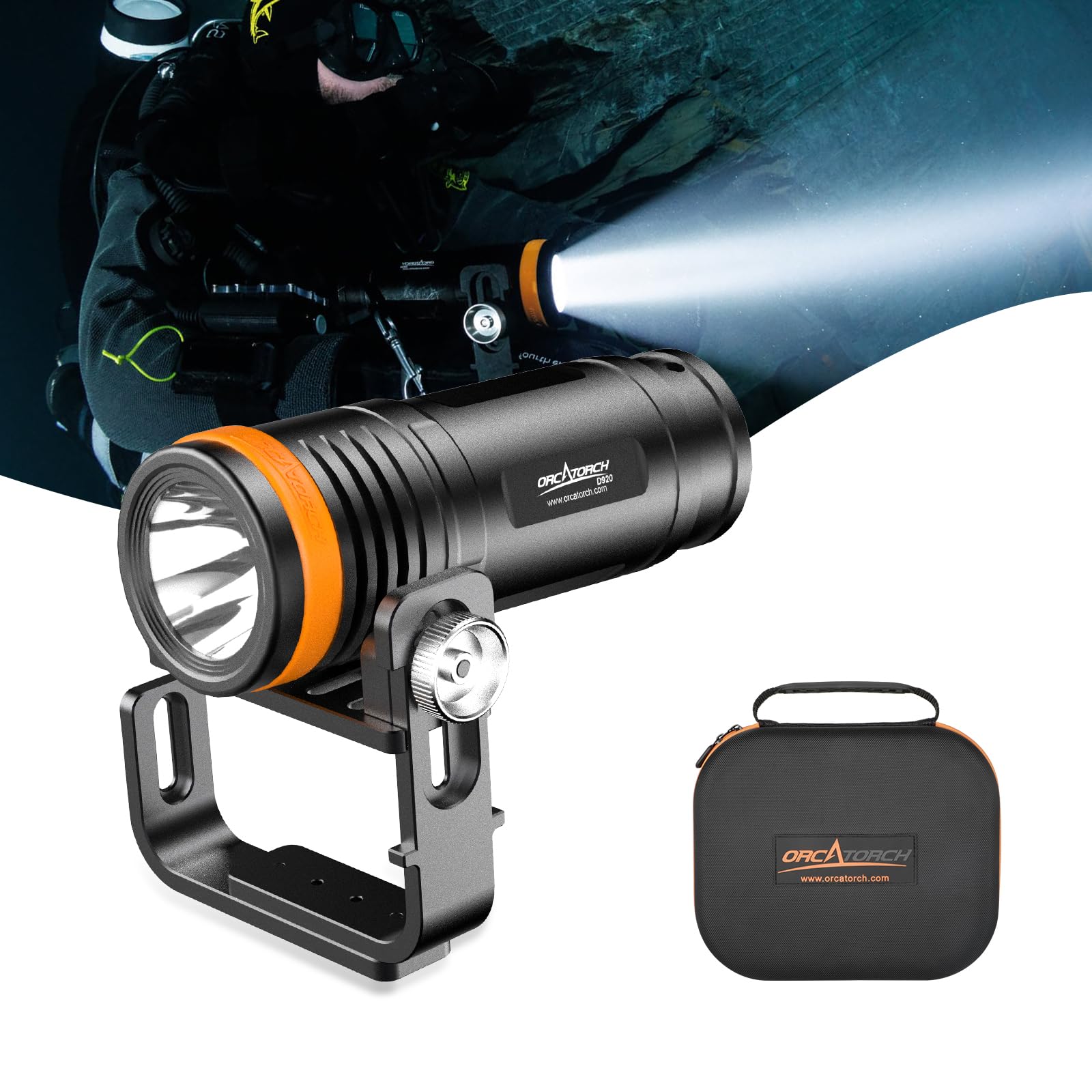 Amazon.com : ORCATORCH D920 5000 Lumens Primary Dive Light with