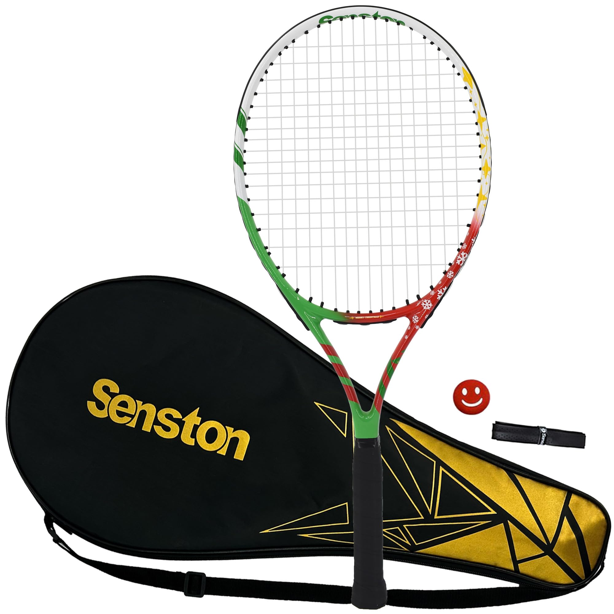 Senston 25'' Tennis Racket with Racket Bag, Lightweight Tennis Racquet, 1 Grip, 1 Vibration Dampeners