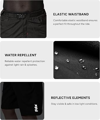 FDX MTB Cycling Shorts Mens 4D Padded Breathable Mountain Bike Shorts