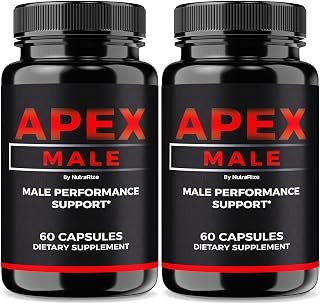 (2 Pack) Apex Male Capsules, Official ApexMale Pills to Support Muscle Mass, All-Natural Nutritional Formula for Men, Supports Energy, Endurance and Performance, Apex Male Pastillas (120 Capsules)