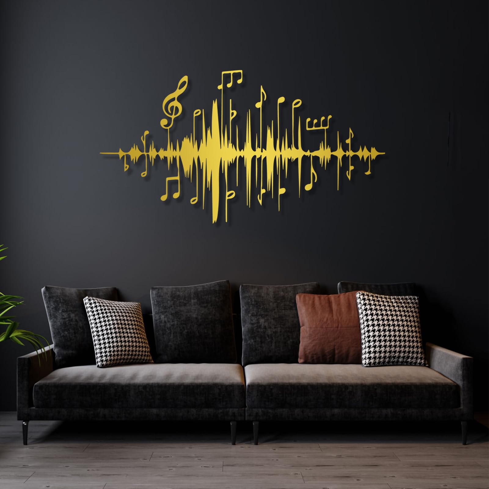 アート・デザイン・音楽 Het meubel verbeeld Amazon.com: SZI Musical Notes Metal Wall Art, Metal Music Notes