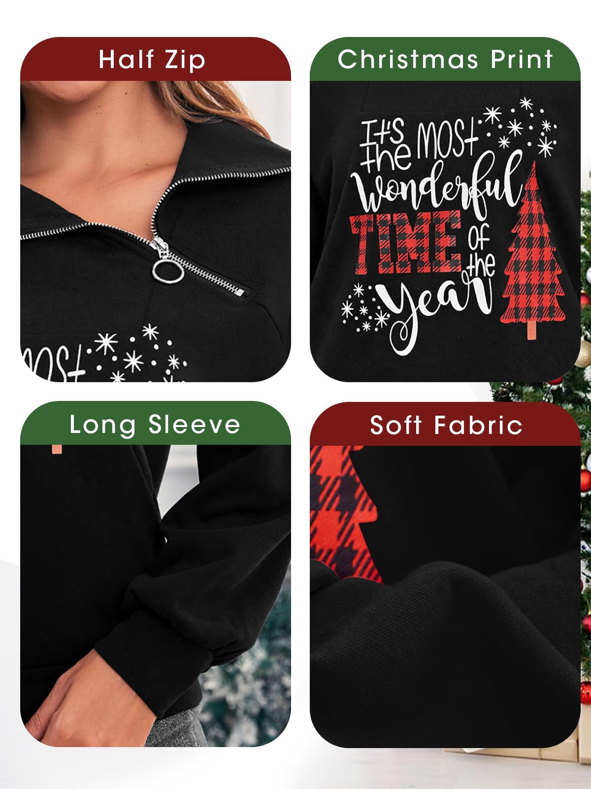 Sudadera con cremallera para mujer, cuello alto, manga larga, informal, holgada