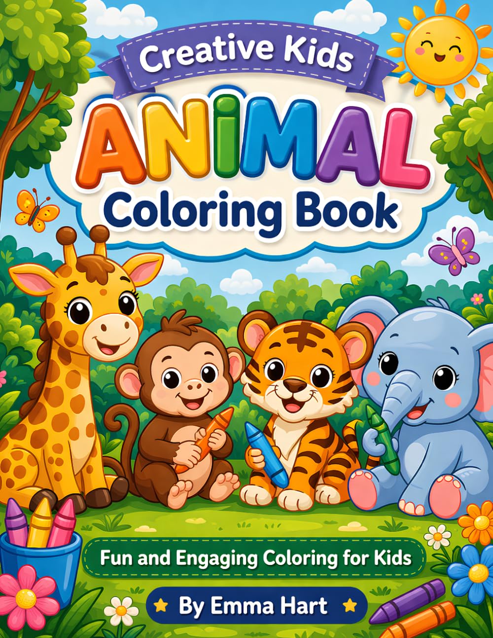 Creative Kids Animal Coloring Book: Fun and Engaging Coloring for Kids