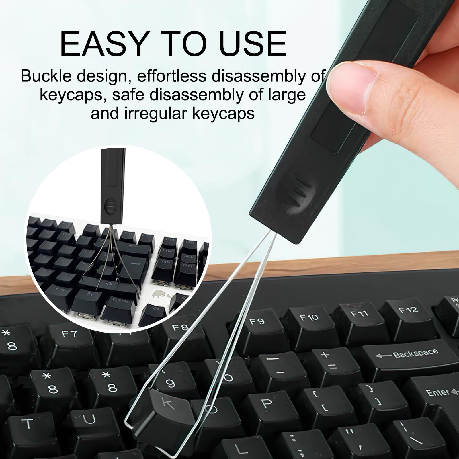 7pcs Keycap Remover Keycap Swapper Switch Puller Cleaning Brush and Precision Tweezers Designed for Mechanical and Standard Keyboards Hot Swappable Essential Tools Kit for Enhanced Maintenance - Image 2
