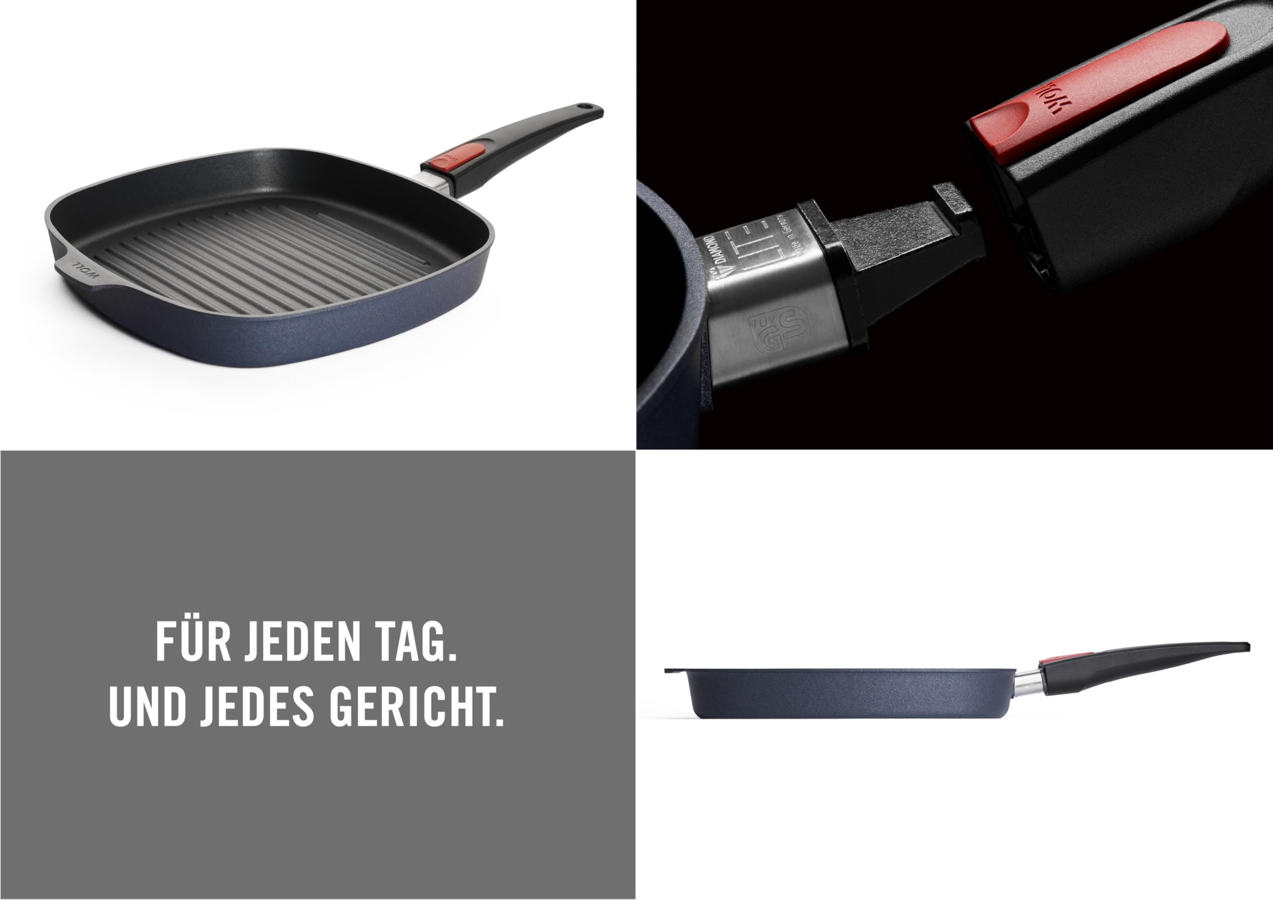 Woll Diamond Lite Casseruola In Ghisa Quadrata 28x28cm - 6L, Rivestimento Diamantato, Per Forno E Piano Cottura - Foto 10