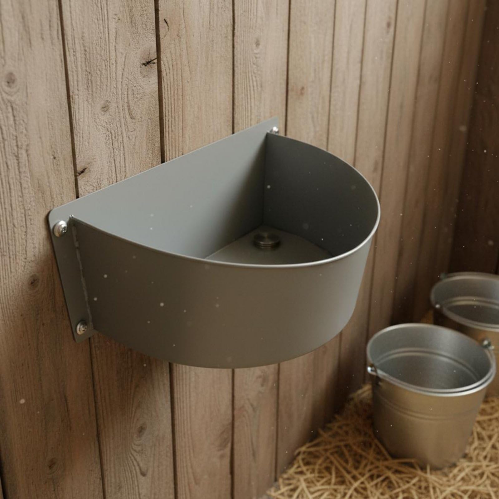 Pferde-Futtertrog verdicktes Material Pferde futtertrog wandmontierbar hängender Pferdetrog für Pferdehalter, Reiter, Stall, Reitplatz