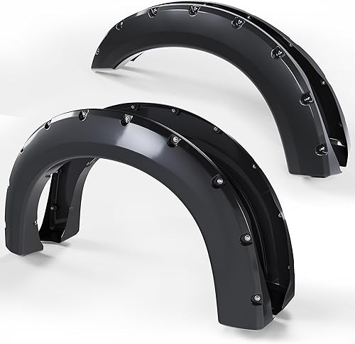 ECOTRIC 4 guardabarros compatibles con Ford F250 F350 Super Duty 1999-2007 (no compatible con modelos duales), cubierta de protección de rueda de