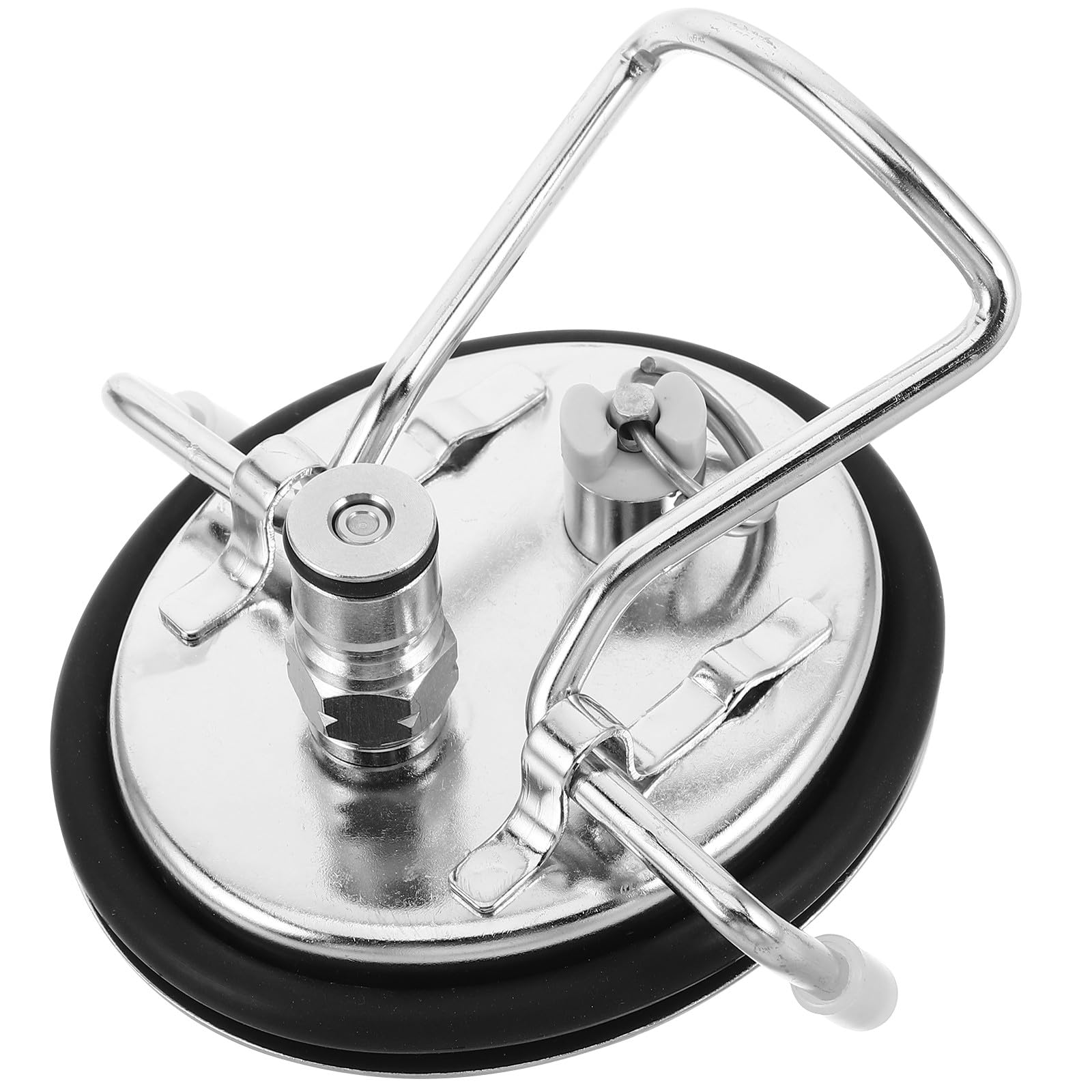 Tapa de Repuesto para Barril: Tapa de Acero Inoxidable para Barril - Carbonatación rápida de refrescos - Sellado hermético - carbonatadora con Cierre de Bola para Cerveza y refrescos