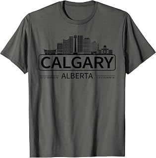 Calgary Alberta Skyline, Travel to Calgary T-Shirt