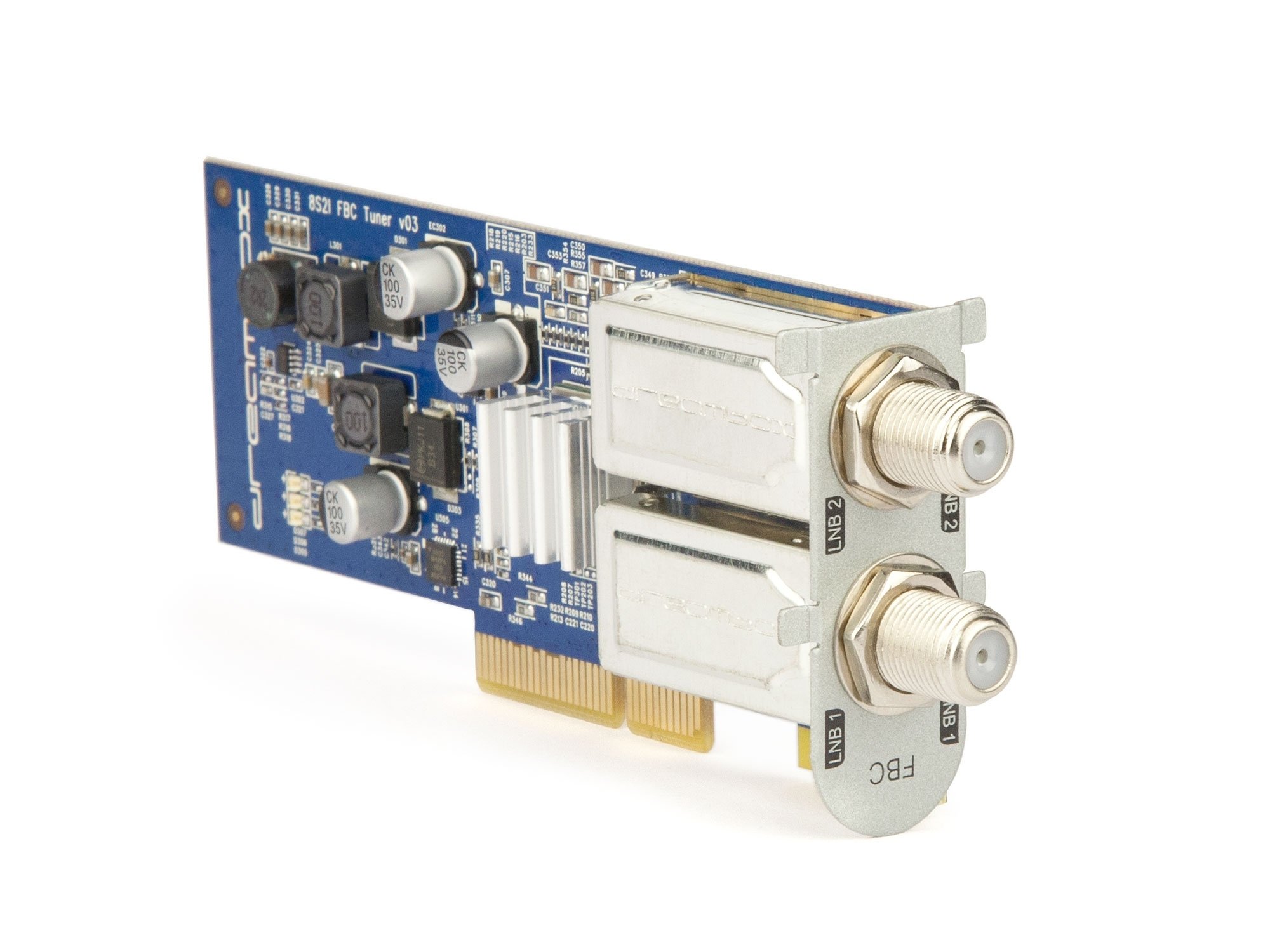 Dreambox 13070 DVB-S2 FBC Twin Tuner, 8 démodulateurs argentés