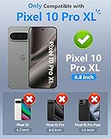 Vista 2 de ATATOO Funda tipo cartera para Google Pixel 10 Pro XL, tarjetero integrado (3-5 tarjetas) [bloqueo RFID] y cubierta de cámara deslizante, protección
