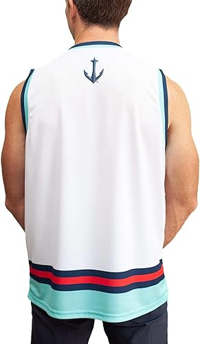 Miniatura 4 de Calhoun Camiseta sin mangas de hockey para hombre NHL - Seattle Kraken, Color: Blanco - Material: Poliéster