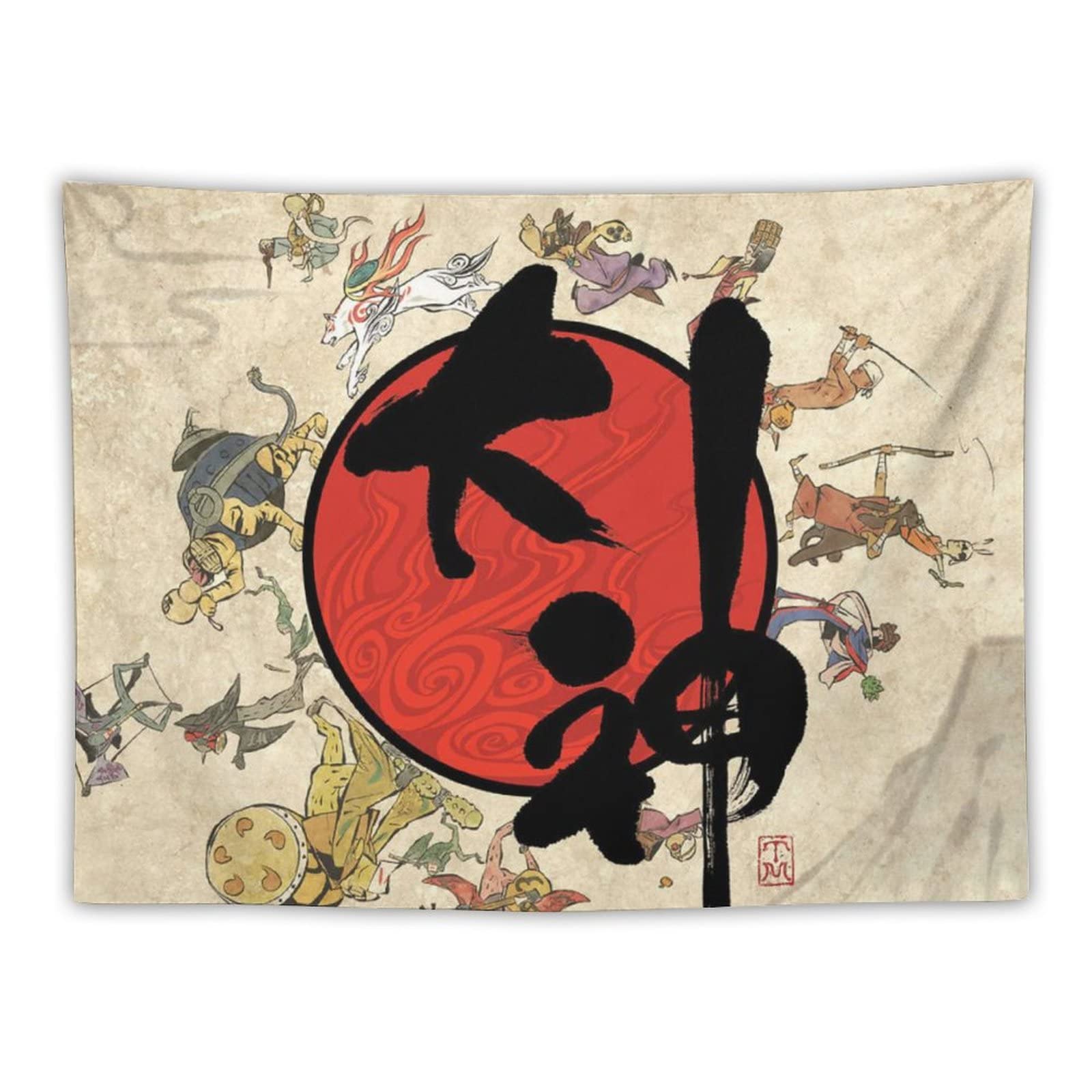Amazon.co.jp: 芸術-大神タペストリー 大判 壁掛け おしゃれ 壁飾り 