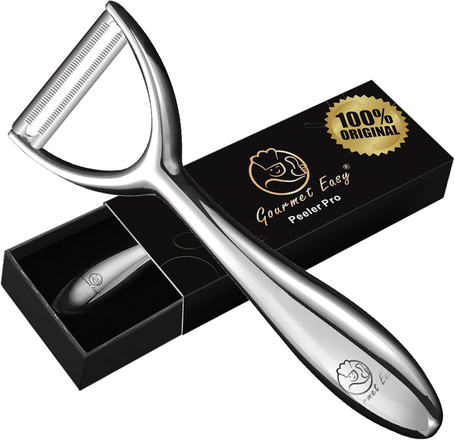Kitchen Pro - I Peeler + Y Peeler + Garlic Easy + Hammer With 5 Years Warranty