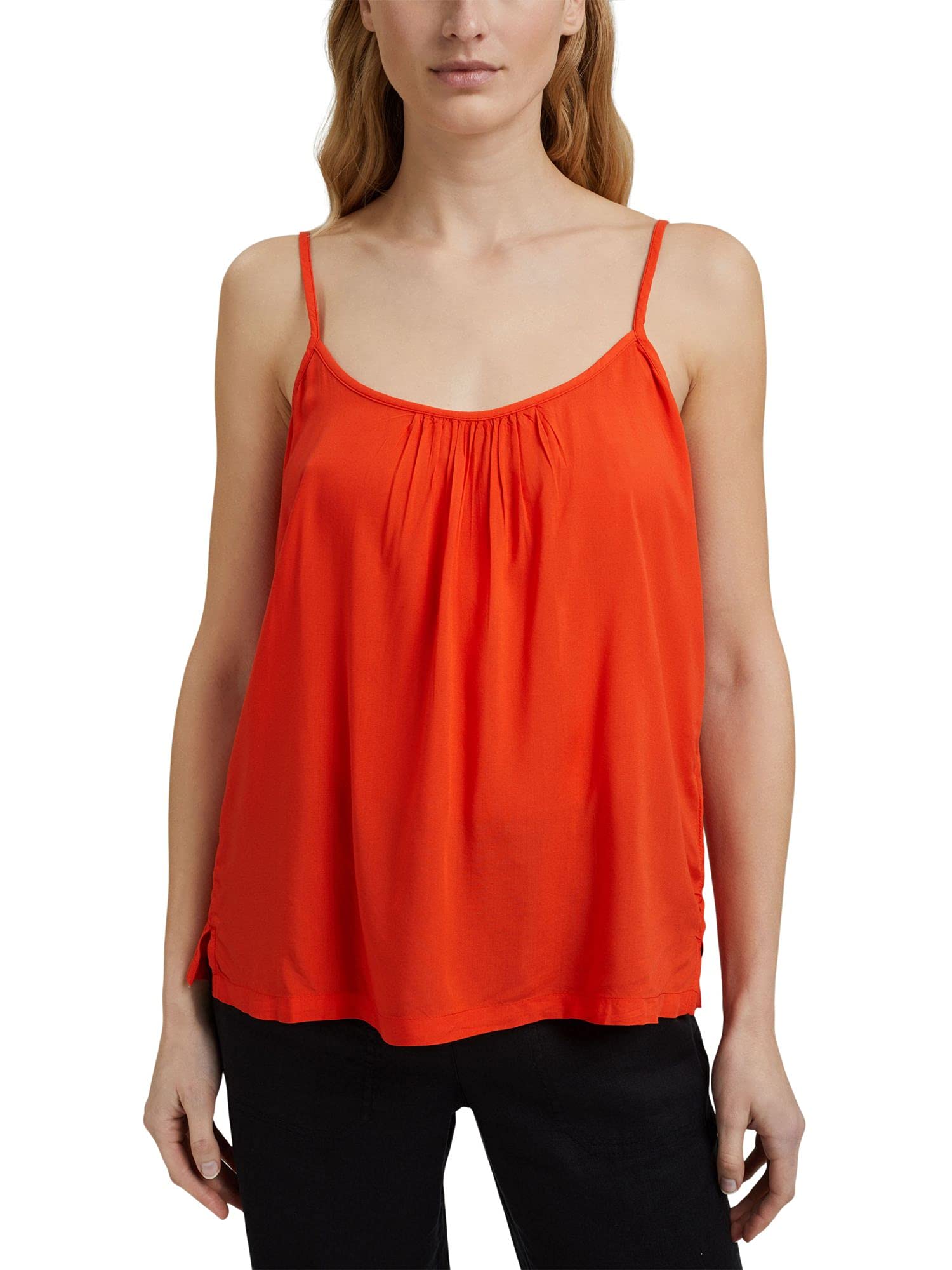 ESPRIT Women's 031EE1F316 Blouse, Orange Red, 12