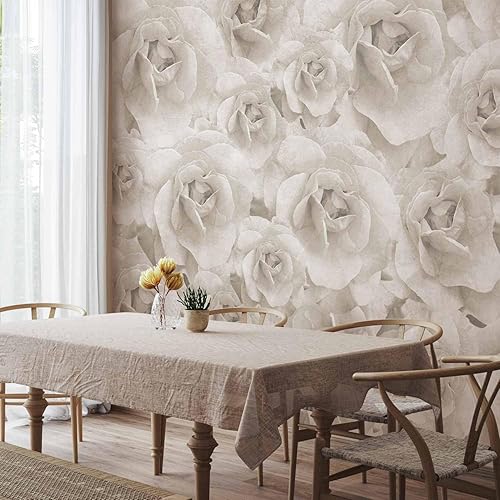 Miniatura 6 de artgeist Mural de pared Efecto 3D de Rosas, 154 x 110 pulgadas, papel tapiz autoadhesivo extraíble grande, diseño de impresión de pared, diseño de