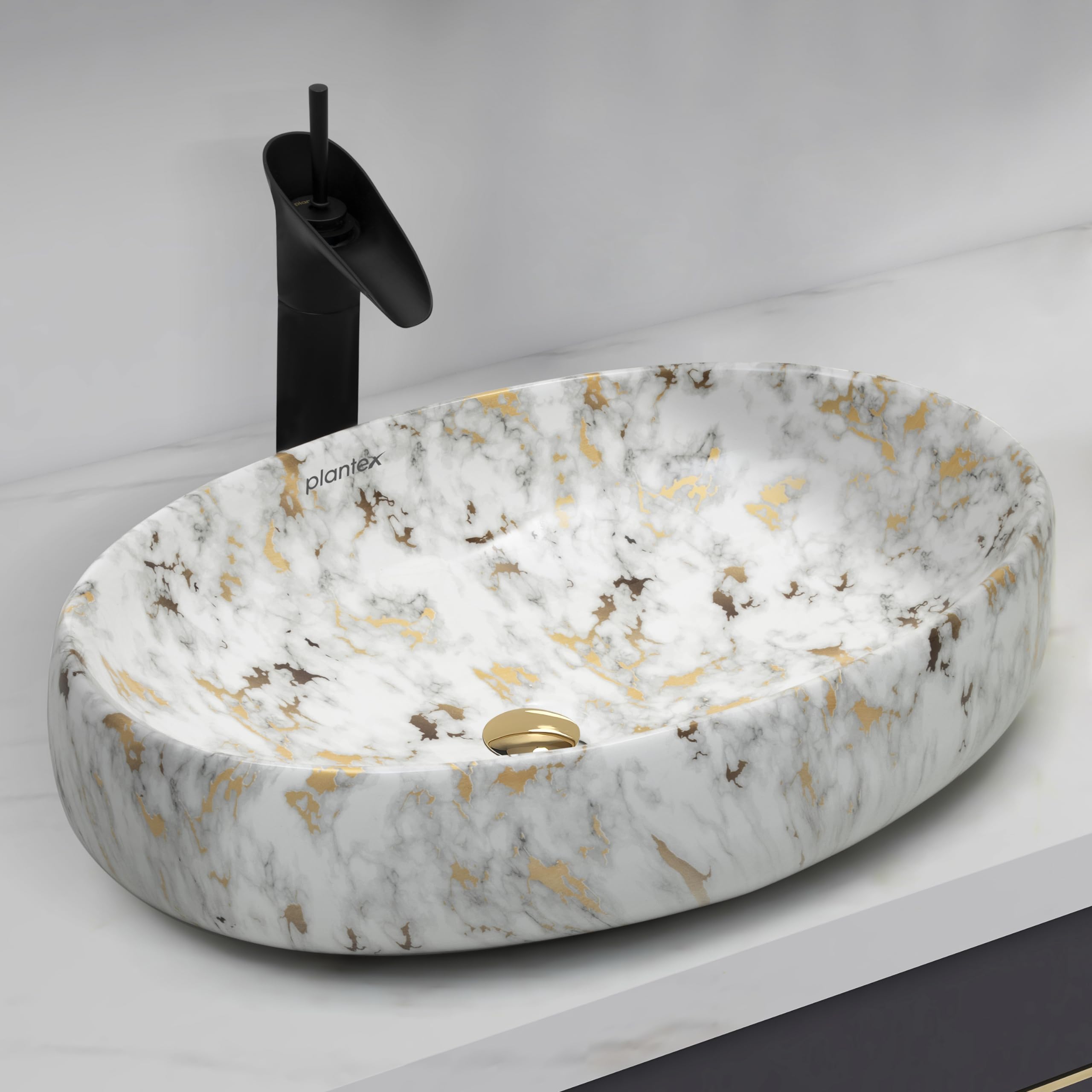 See full amazon price history chart for Plantex Oval Ceramic Wash Basin/Basin for Bathroom/Table Top Washbasin/Counter Top Vessel Sink (Marble Finish, 23 x 15 x 5.5 Inch) Plantex Oval Ceramic Wash Basin/Basin for Bathroom/Table Top Washbasin/Counter Top Vessel Sink (Marble Finish, 23 x 15 x 5.5 Inch) (B0CG3J5SW5) Amazon Price History, Amazon Price Tracker