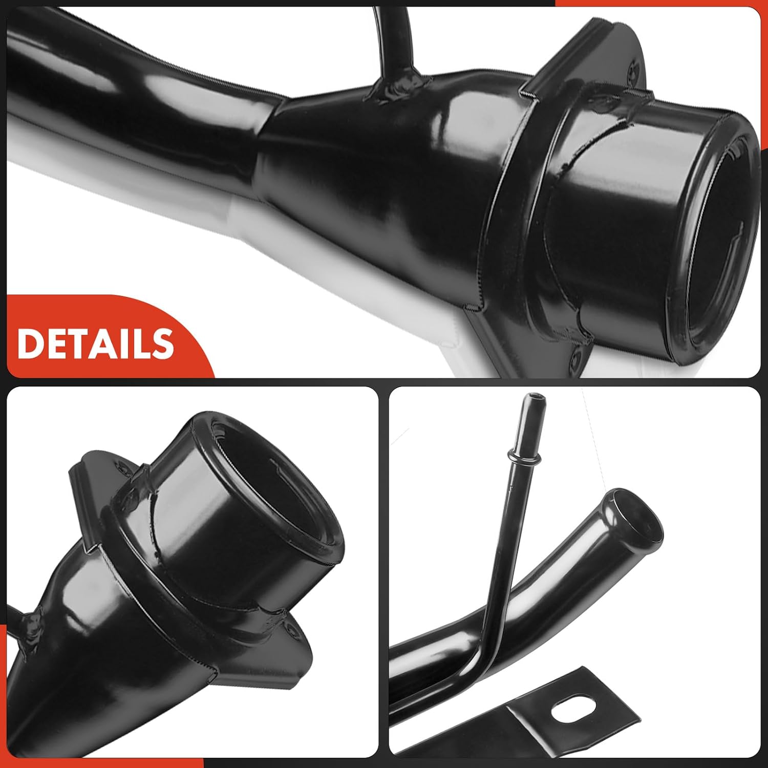 A-Premium Fuel Tank Filler Neck Pipe Hose Compatible with Infiniti QX4 1997-2001 & Nissan Pathfinder 1997-2001, V6 3.3L V6 3.5L, Replace# 172210W000