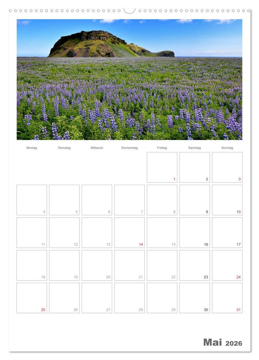 Faszination Island - Landschaftskalender mit Tagesplaner 2026 / Planer (hochwertiger Premium Wandkalender 2026 DIN A2 hoch), Kunstdruck in Hochglanz