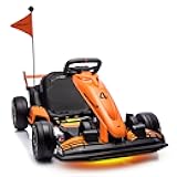 36V Kids Electric Go Kart, Licensed McLaren F1 Drift Kart with Dual 250W Motors, High-Low Speed Button, CVT Speed Mode, Adjustable Seat, Anti-Skid Tires & LED Lights for Ages 6-12