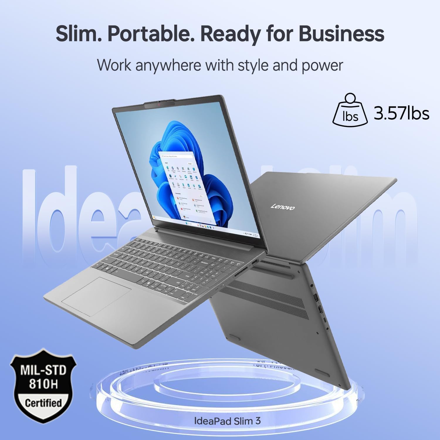 Lenovo Ideapad Slim 3 Laptop for Student & Business Thanksgiving Edition with Microsoft Office, Backlit Keyboard, AMD Ryzen 7 5825U, 15.6" FHD Display, 16GB RAM, 512GB SSD, Windows 11 Pro, WOWPC USB