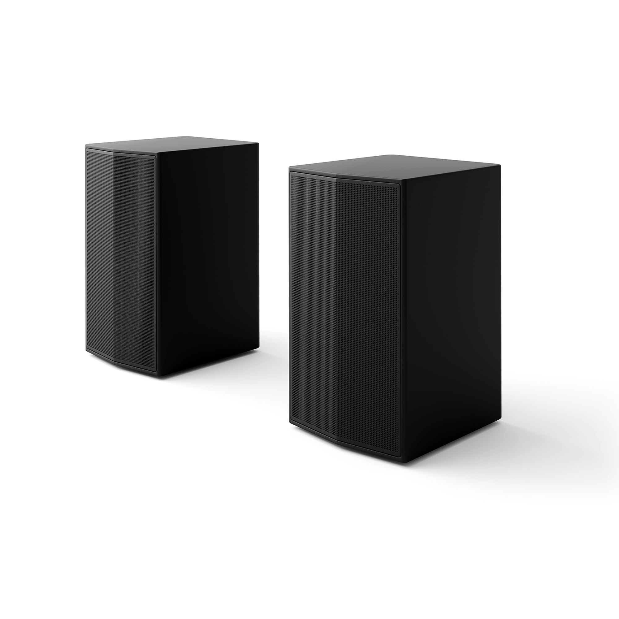 LG SPT8-S - Rear Speaker Kit, Rear Speaker Kit for Sound Bars, 100W Power and 2.0 Channels, Powerful and Surround Sound, Design Adapted to Your Space, Black