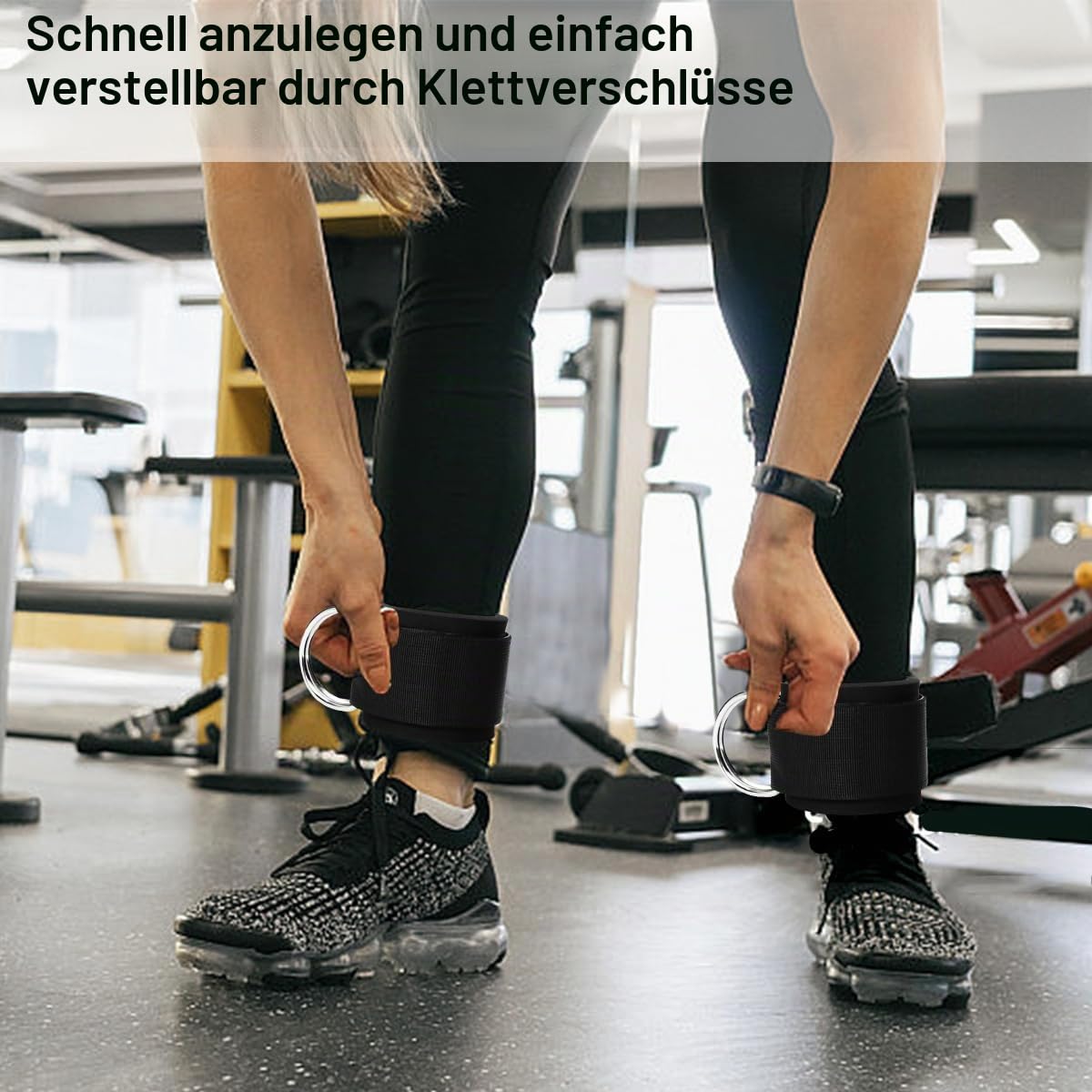 Handgelenk Bandagen Fitness Kraftsport, Zughilfen Klimmzüge Gewichtheben Kreuzheben Gym Bandage Wrist Wraps Straps - Schwarz