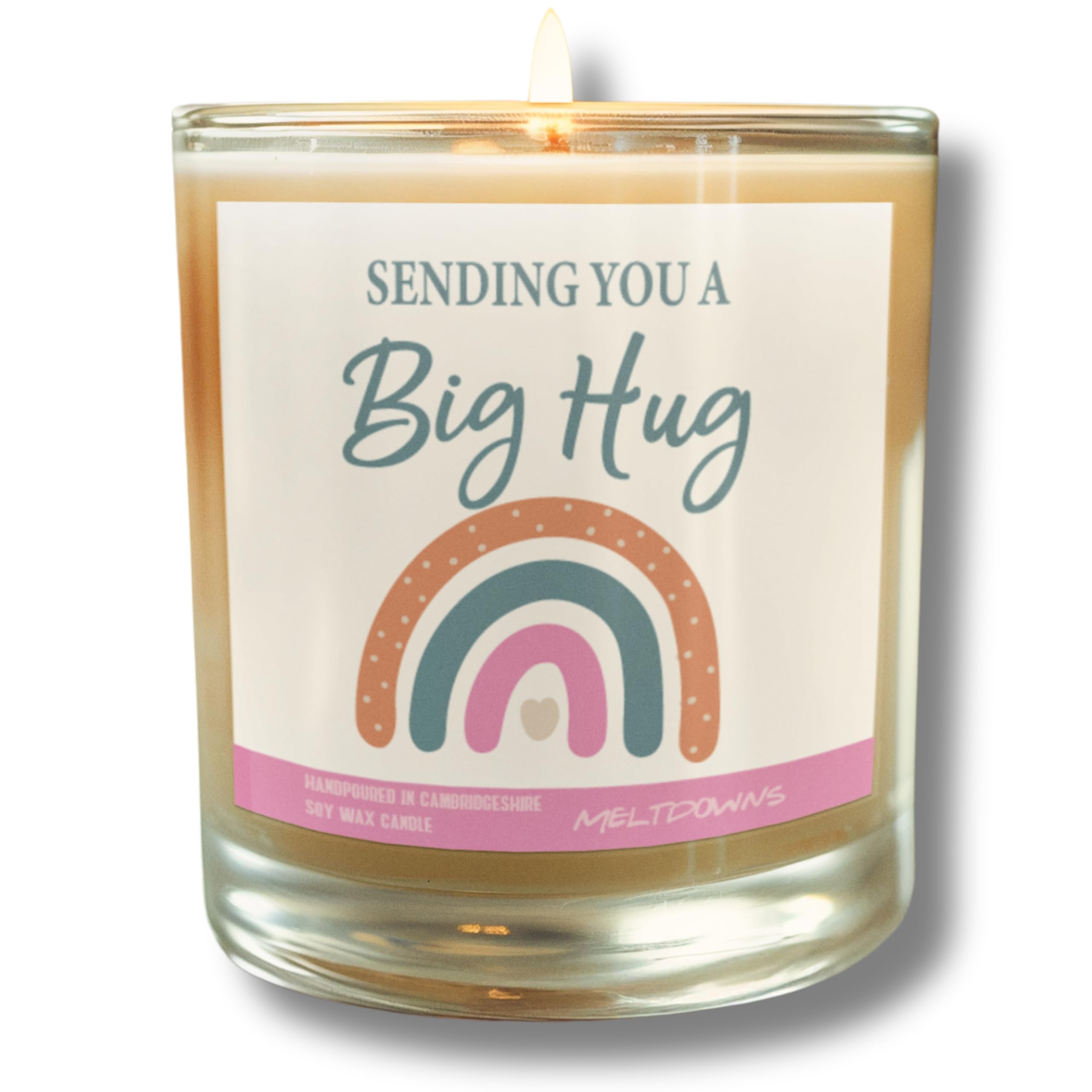 Cheeky Chops White Thinking Of You Candle Sending You A Big Hug Sympathy Candle Get Well Soon Soy Wax Vanilla Candle