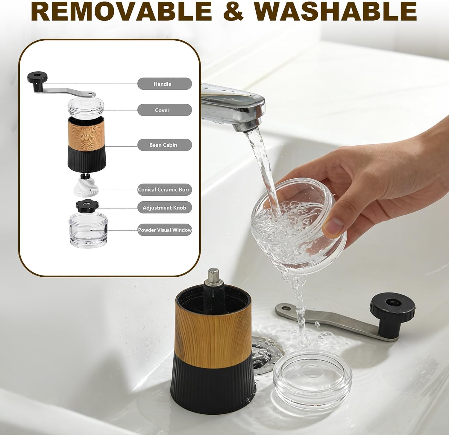Pill Crusher, Grind Pills to Fine Powder, with Pill Cutter for Small and Large Medication and Vitamin Tablets with Storage Compartment