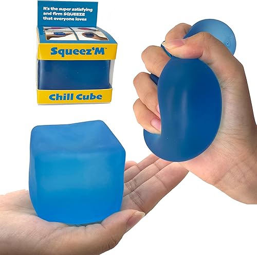 Squeez'M - Juguete sensorial prémium para aliviar el estrés para niños y adultos, juguete seguro para autismo, TDAH, ansiedad, esponjoso, duradero,