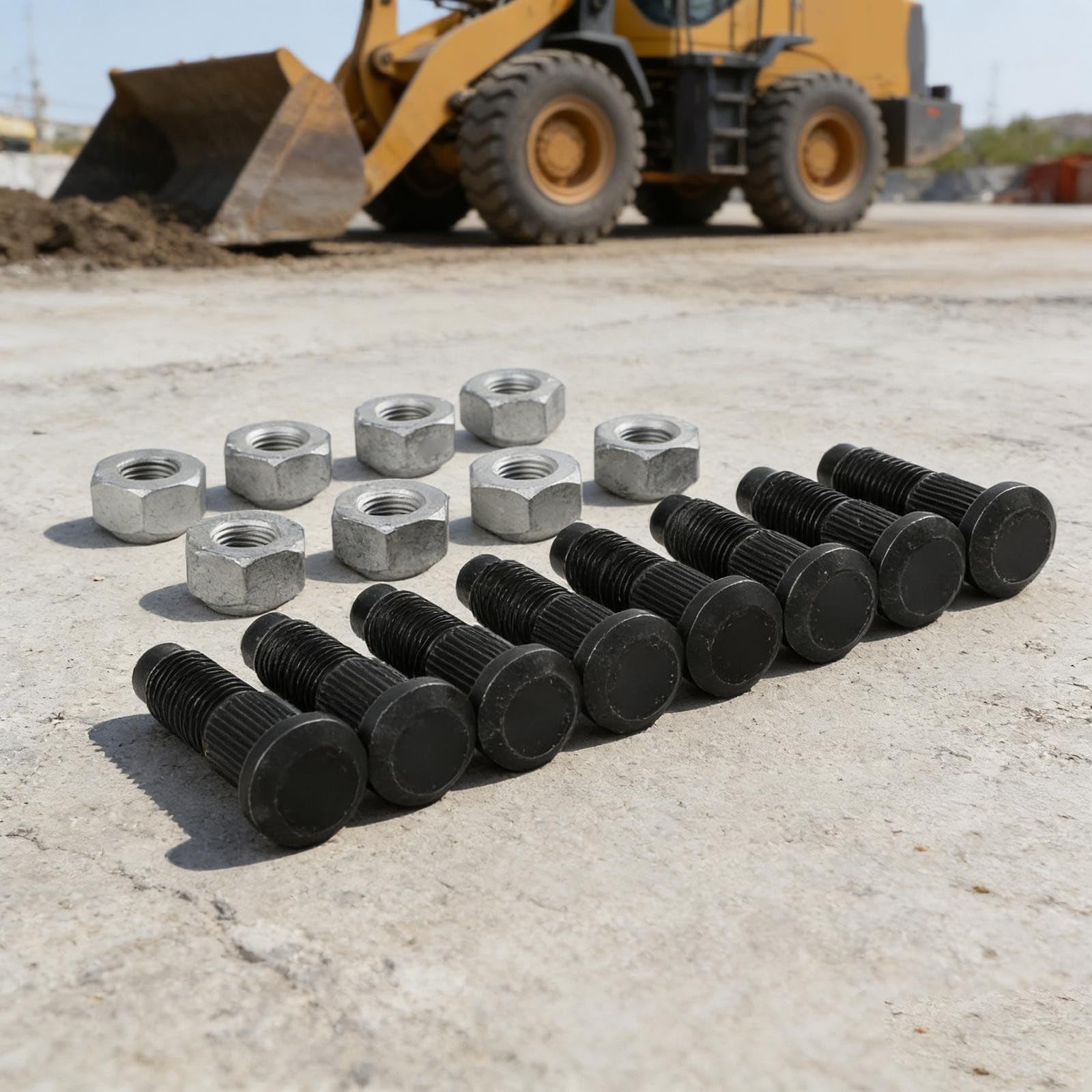 Kit de tuercas de perno de rueda 6709170 6564669 de metal fácil de instalar para Bobcat S770 S76 S570 S130 643 632 751 753 763 773 863