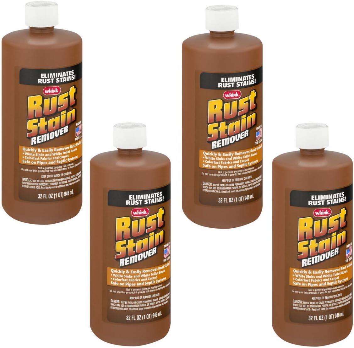 Whink Rust Stain Remover 32 Ounce (Pack of 4) Health