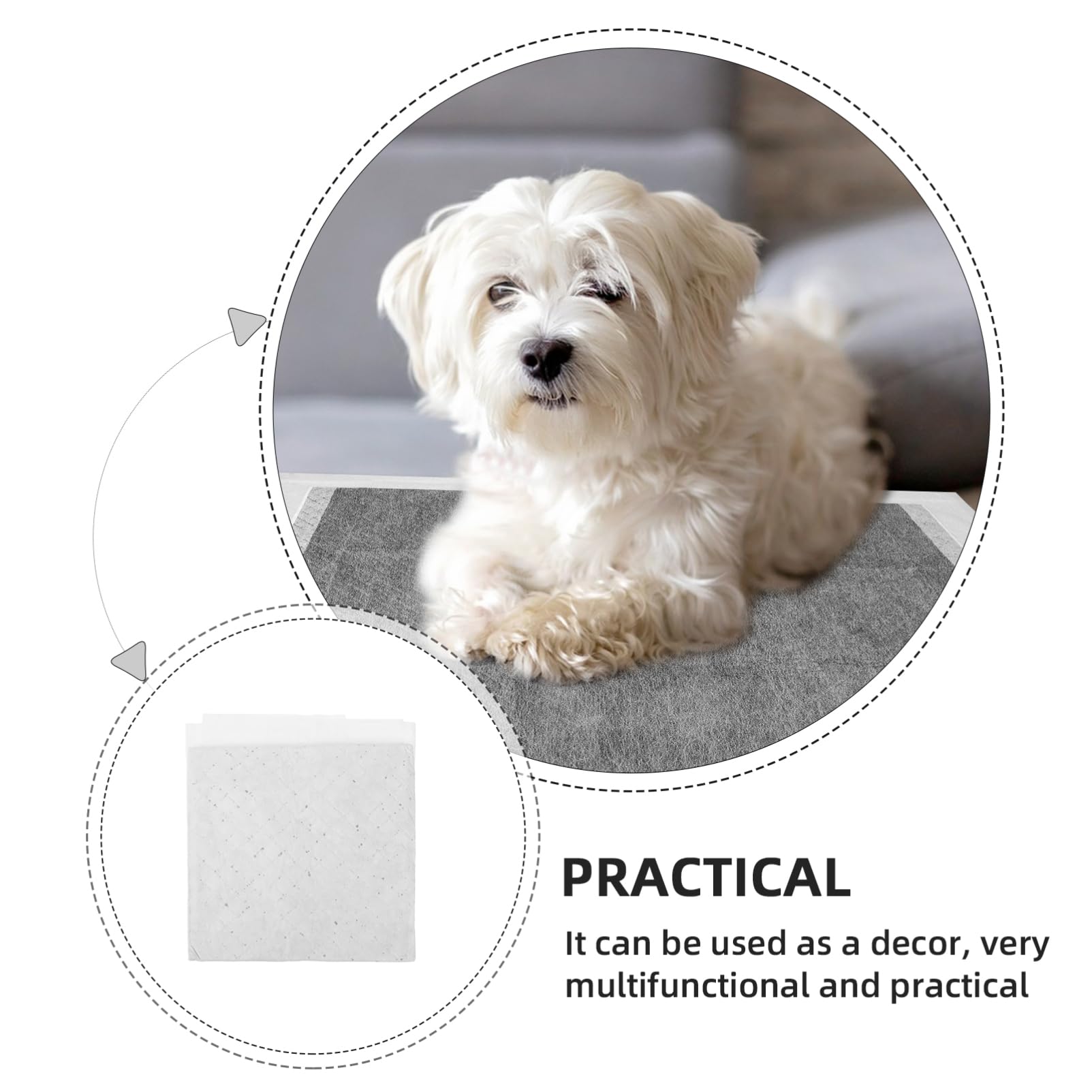 Happyyami 100piezas Alfombrillas Desechables para Entrenamiento De Absorbentes y Transpirables para y Gatos Interiores y Exteriores
