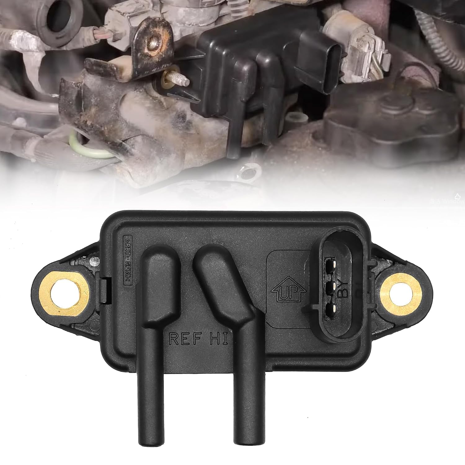 EGR Exhaust Gas Recirculation Pressure Feedback Sensor Fit for Ford F-150 F-250 F-350 Ranger for Mercury Sable for Mazda B3000 B2500 for Lincoln Navigator Town Car# DPFE15 F77Z9J460AB F77Z9J460AB VP8T