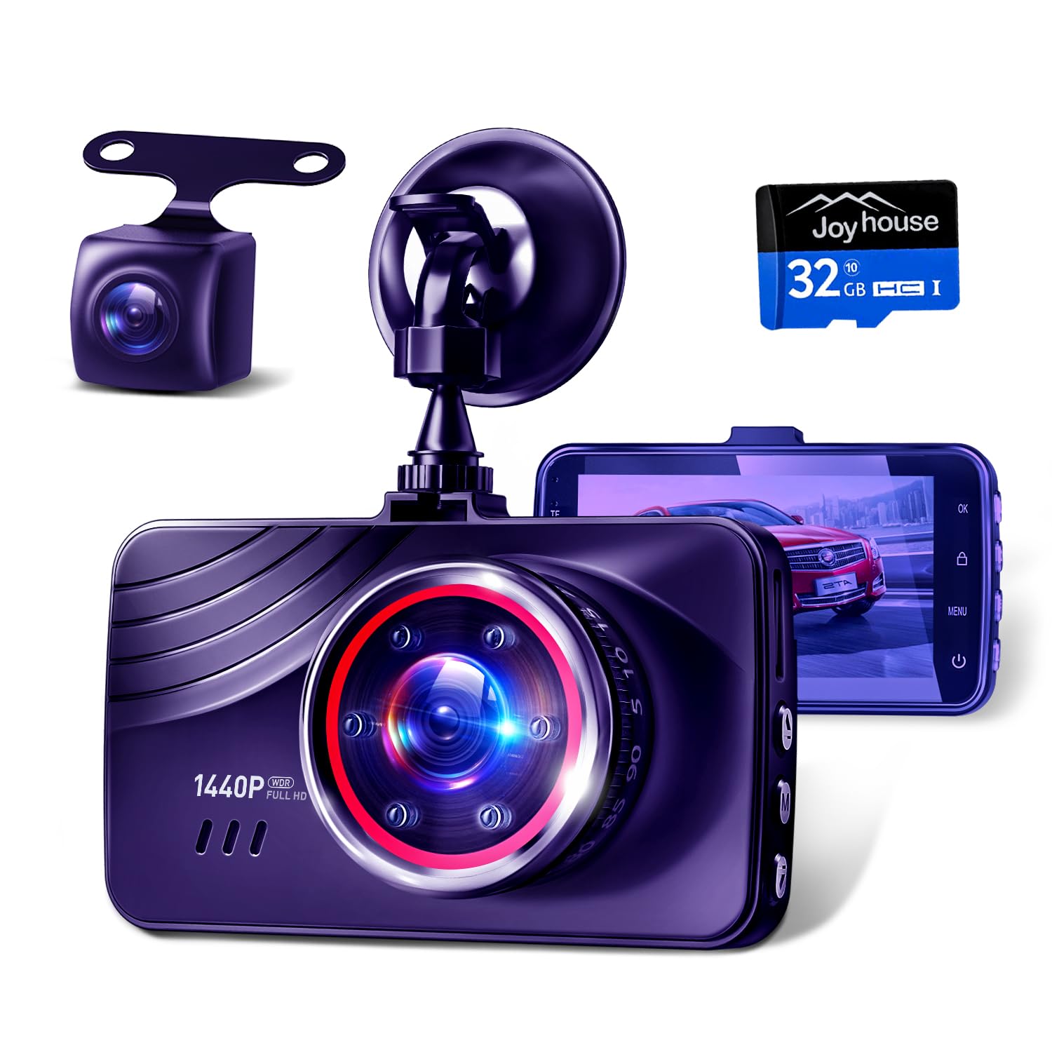 Amazon.co.jp: ドライブレコーダー 前後カメラ 【2024業界新登場&1440P