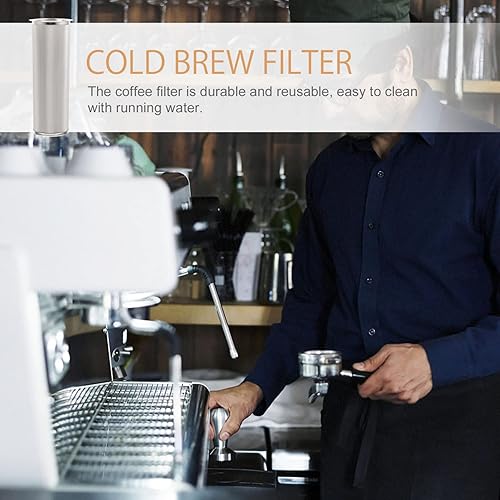 Miniatura 9 de Housoutil Filtro para cafetera fría, infusor de café reutilizable, filtro de infusión de acero inoxidable, infusor de té y frutas para frascos Mason