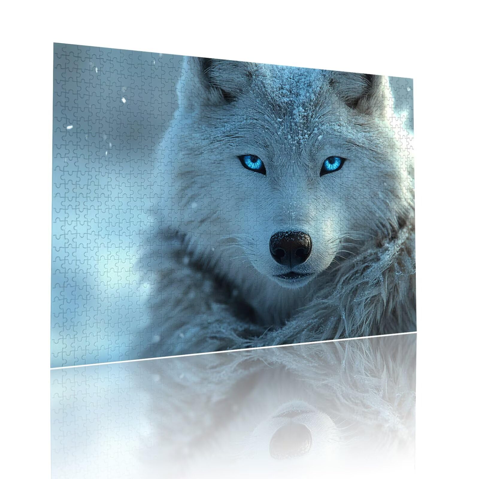 Puzzle Erwachsene 2000 Teile Wolf Tier Educa Jigsaw für Kinder ab 8 Jahren Mädchen Jungen, Erwachsene Impossible Klassische Puzzles Schwer, Anspruchsvoll Spielspaß, Als Familienspiel 70x99cm t-414