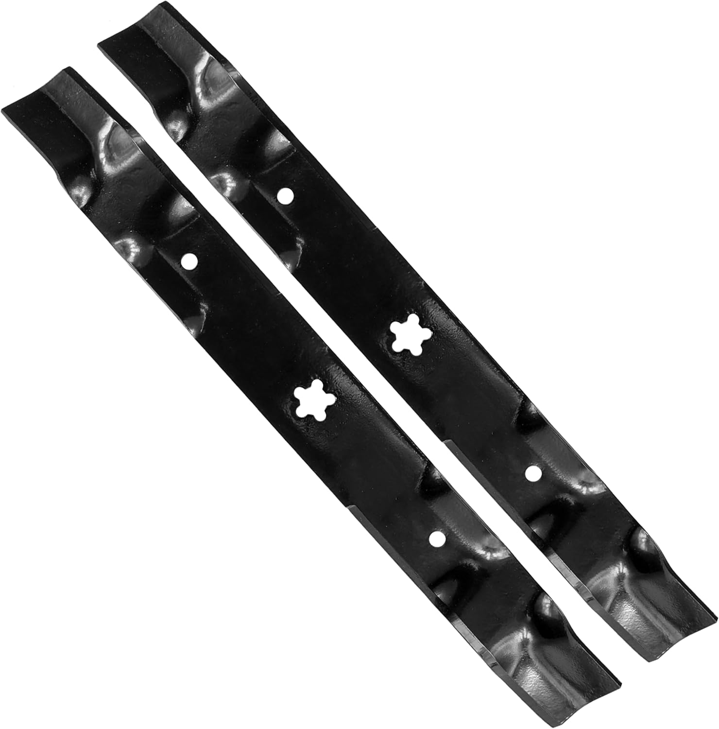 Caltric 2 Mower Blade Compatible with Ayp Poulan 134148 139774 340079 302410 24692 193957