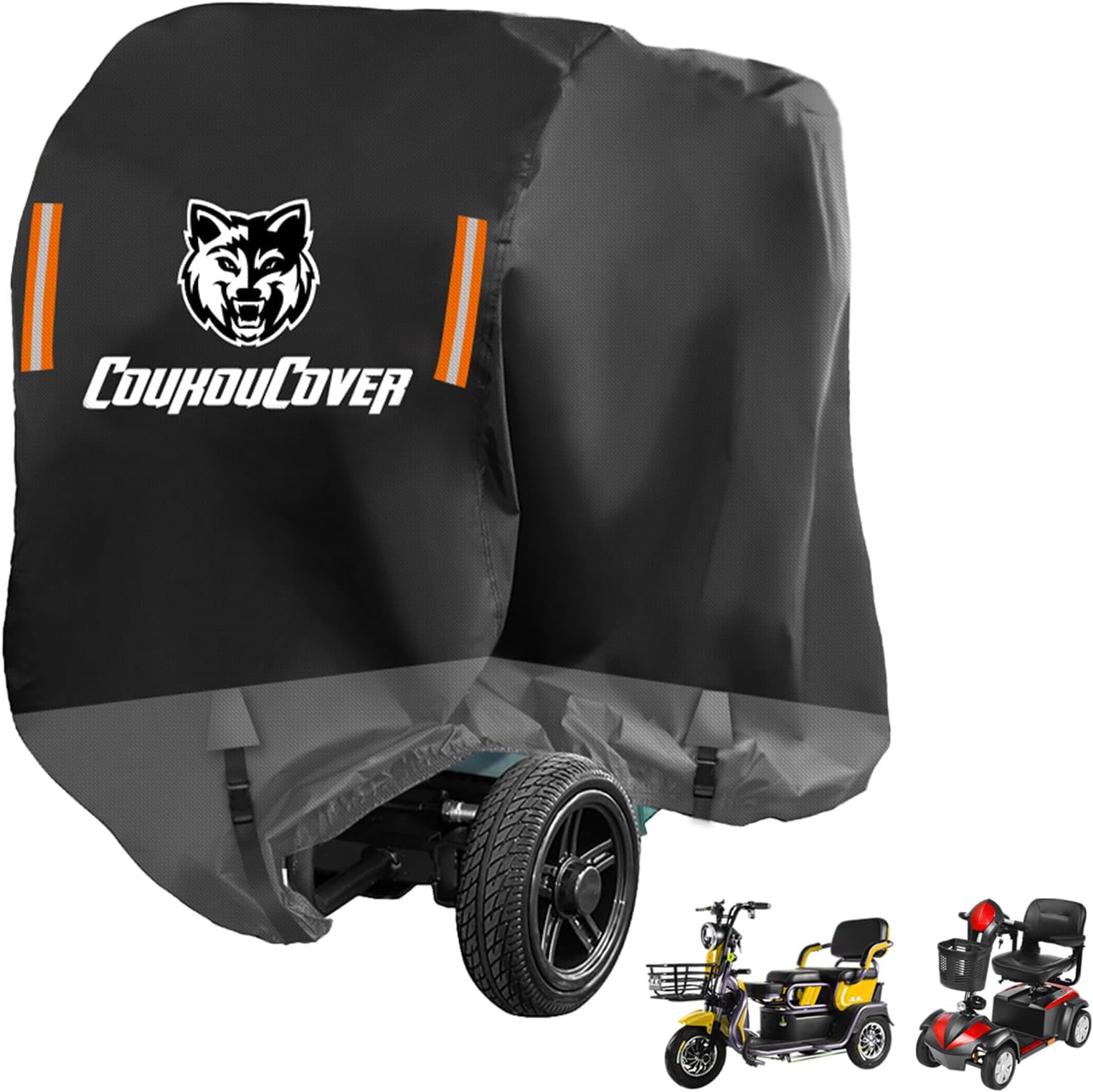 CoukouCover Mobility Scooter Cover, All Weather Outdoor Waterproof Protection