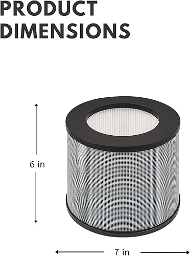 Miniatura 2 de Nispira TT-AP006 Filtro de repuesto para purificador de aire TaoTronics 3 en 1 True HEPA Smoke Dust VOCs Remover, 3 paquetes