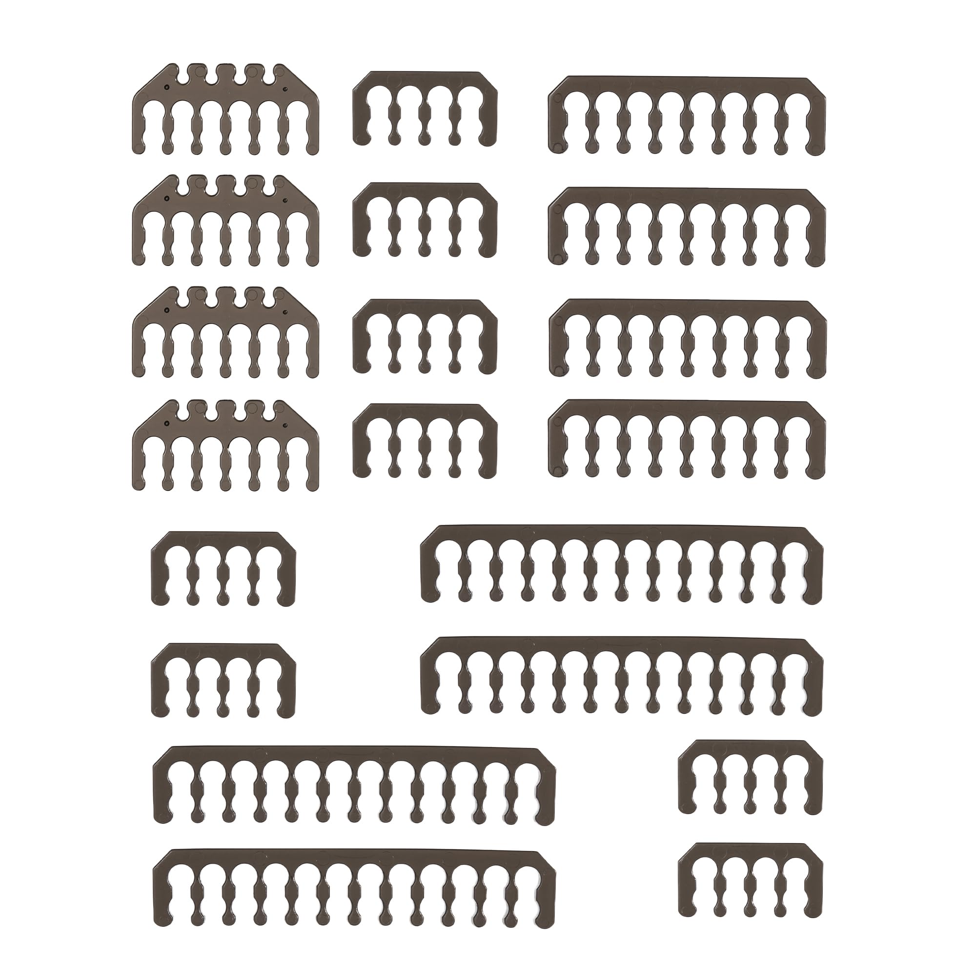 Formulamod 12VHPWR Comb Kit, 20 Pieces Set PSU Cable Extension Comb Kit 24pin ATX /4+4pin EPS /12+4pin (Transparent Black)