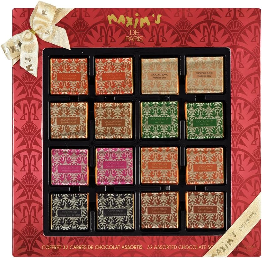 Maxim's de Paris Assorted Square Chocolates, 160 g