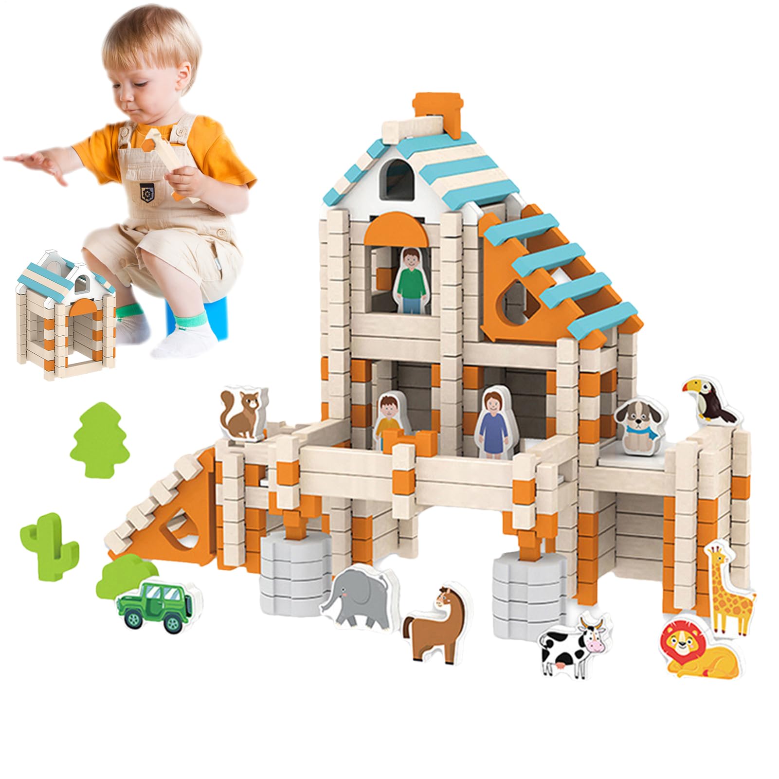 di Legno per Bambini 4-8 Anni Giochi Educativi, Giocattoli da Viaggio | Per Bambini Sviluppa Capacità Cognitive, Migliora Interazione Genitore-Bambino, Natale e San