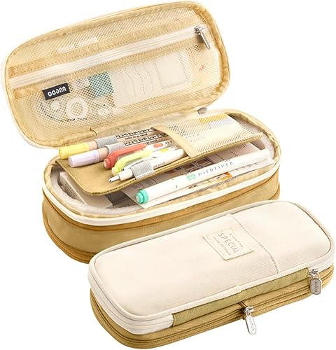 Estuche de lápices de gran capacidad para lápices, bolsa de mano para bolígrafos, estuche escolar para adolescentes, niñas, niños, hombres, mujeres