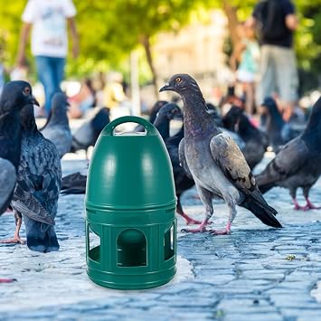 Pigeon Water Feeder 6.24 Inch Plastic Bird Waterer Hanging Dispenser for Home Outdoor Use Quail Bird Accessory