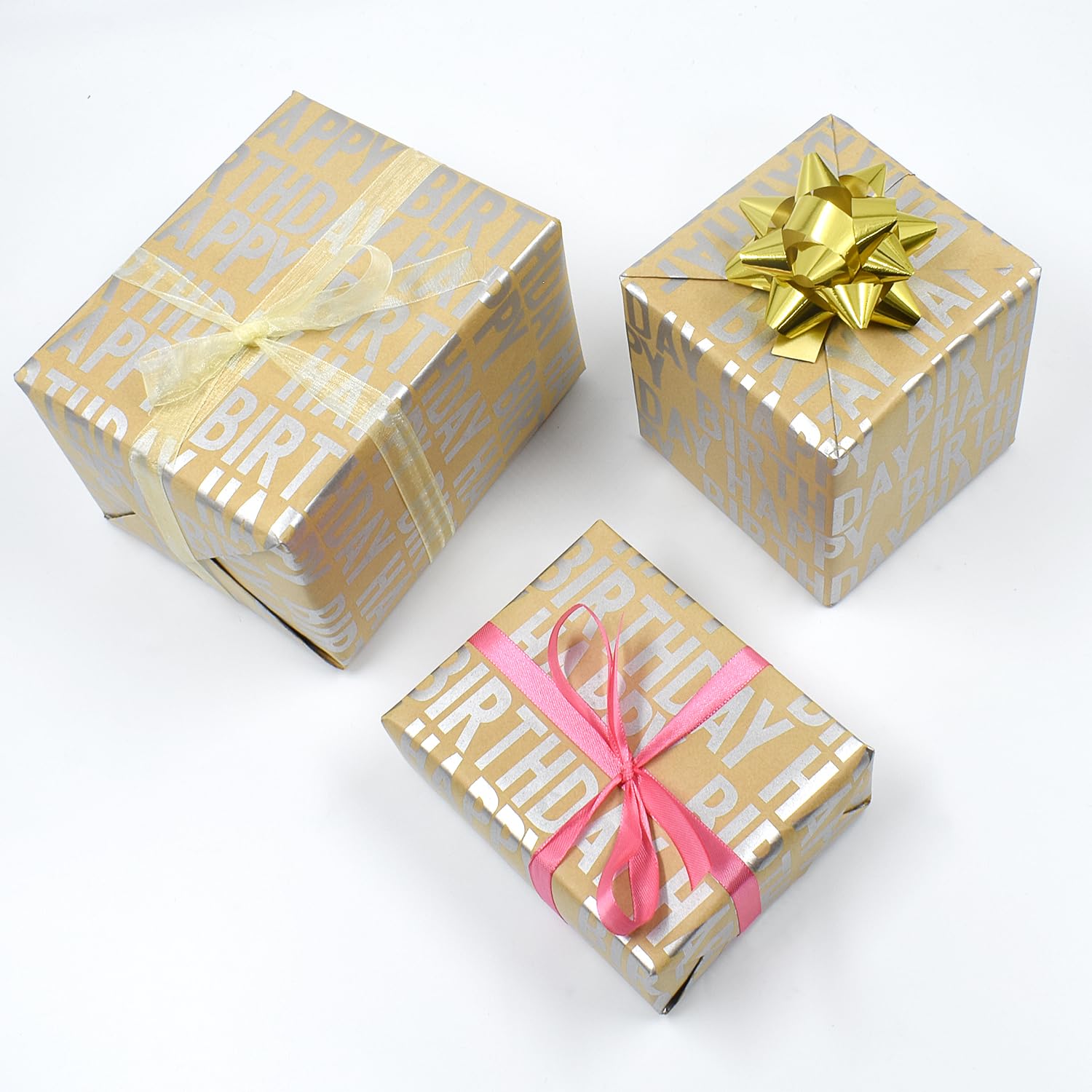 Rouleau De Papier Cadeau Kraft - Motif Œuf De Pâques Idéal Pour Pâques