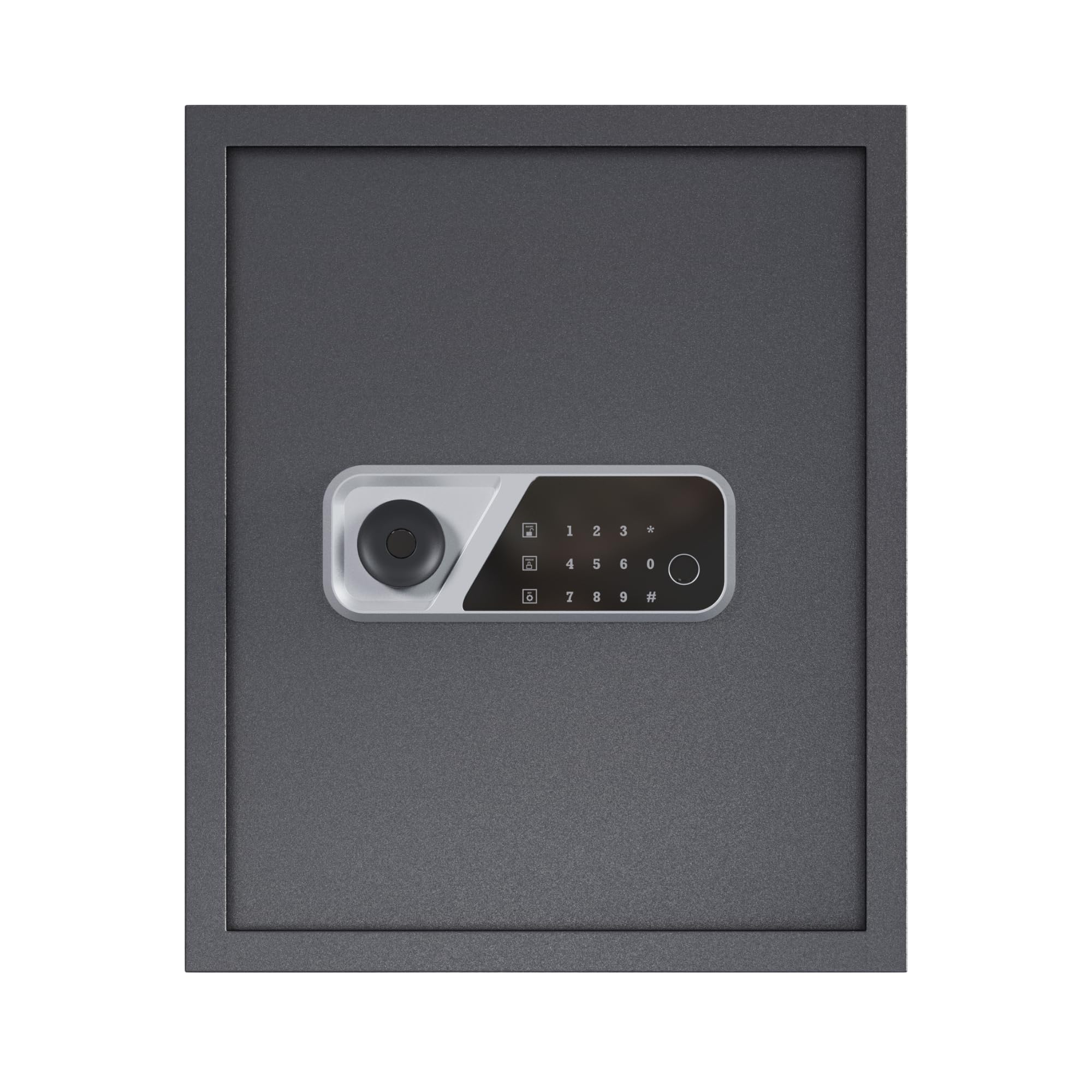 Quba Maximus 004 Digital Safe Locker for Home (42L, Deep Grey Silver) | Dual Access Electronic Keypad Password & Key | Smart Freeze, LED Light, Alarm | Safe for Cash/Money, Jewellery | 2-Yr Warranty-image-4