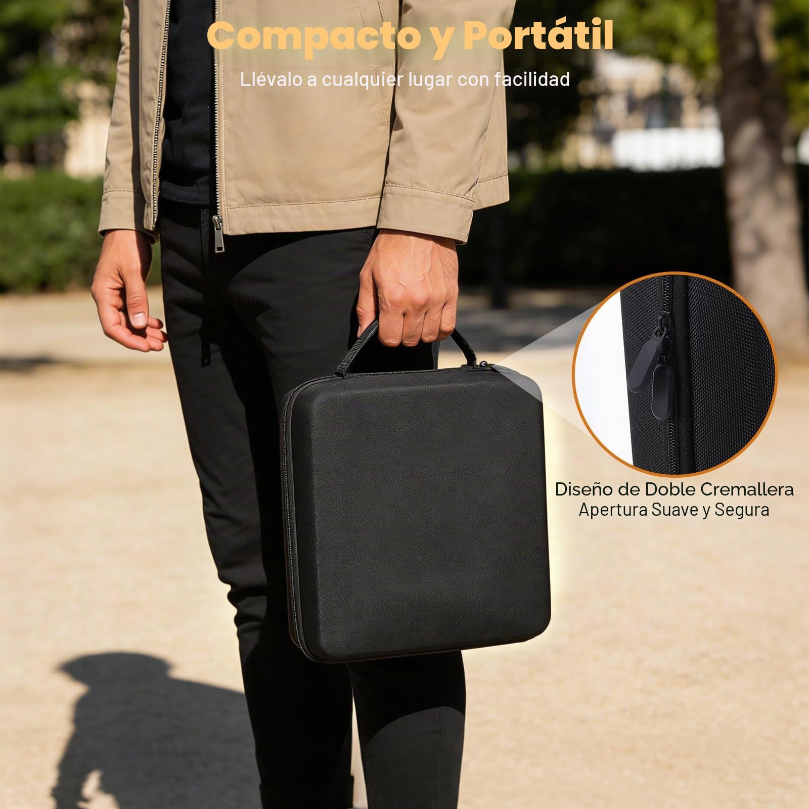 Rummi Original con estuche para 2-8 jugadores | 214 fichas de melamina + 8 soportes de madera, estuche y bolsa de almacenamiento